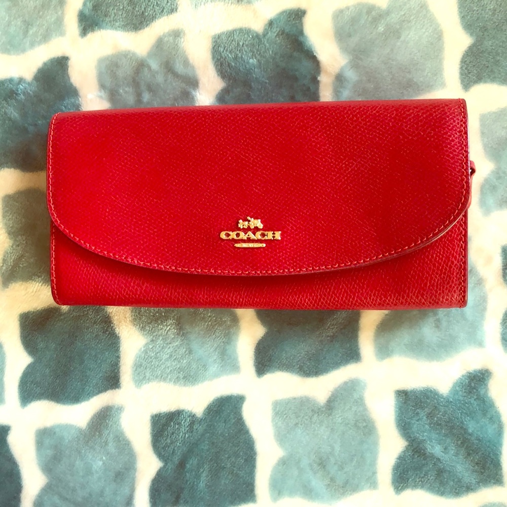 Red Coach Wallet